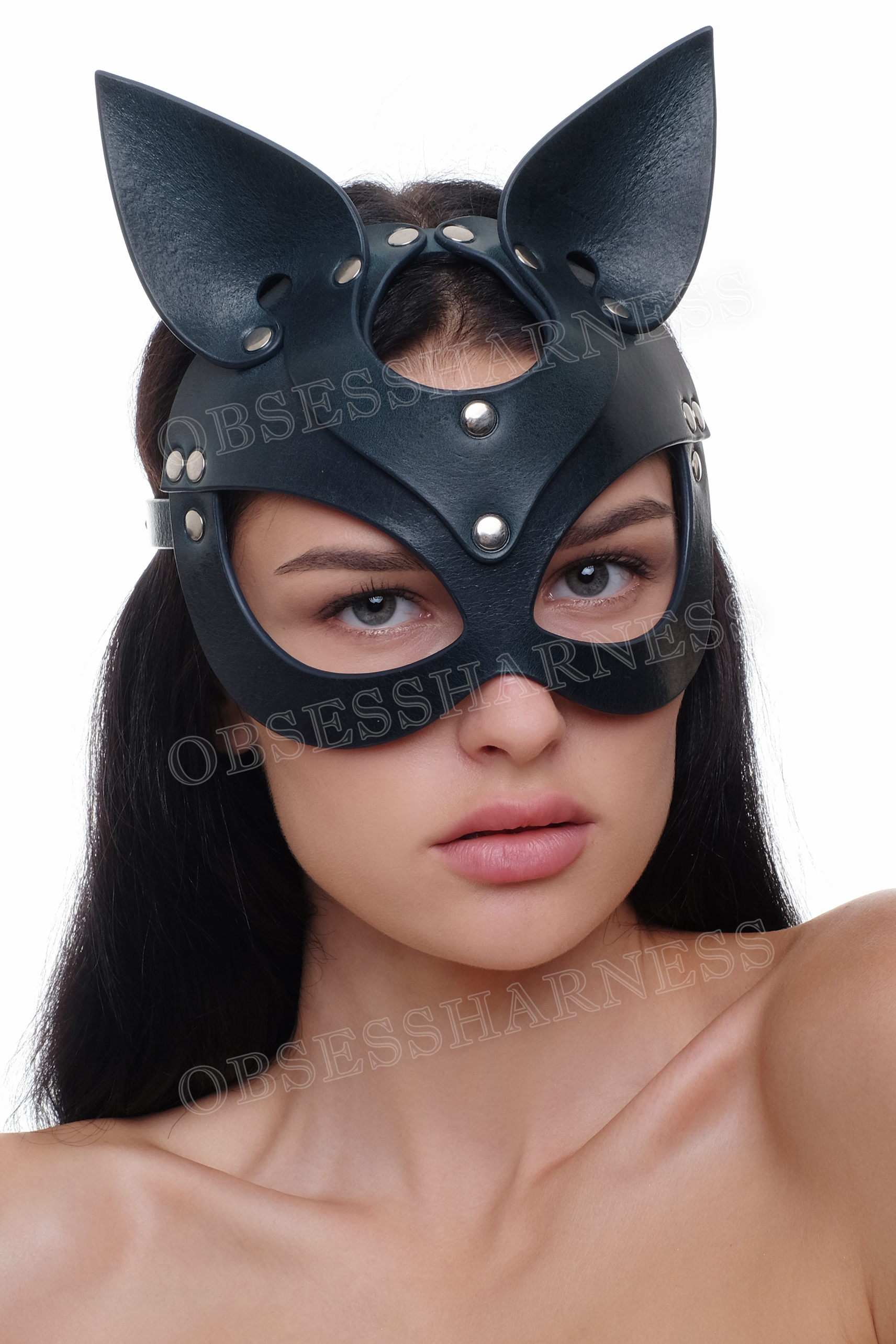 Sexy leather cat mask 4