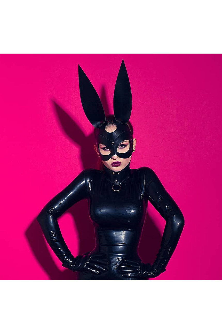 Leather rabbit mask - Obsessharness